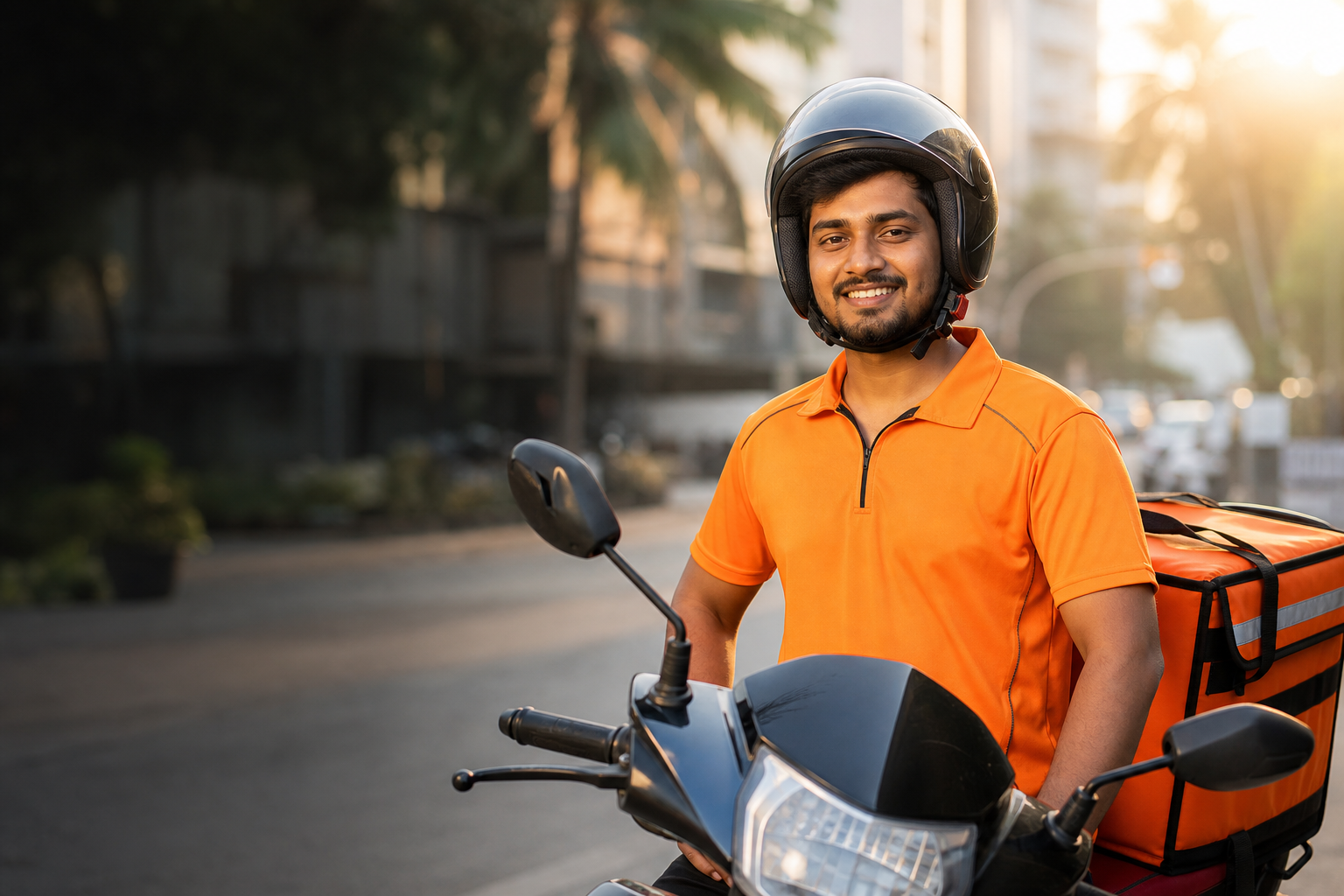 Indian delivery partner ready to start earning with flexible delivery jobs